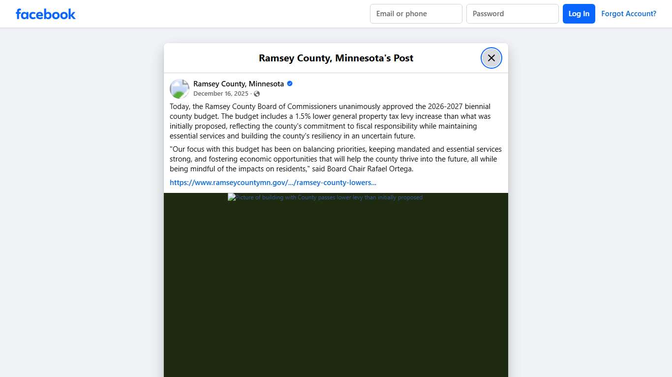 Today, the Ramsey County Board... - Ramsey County, Minnesota Facebook